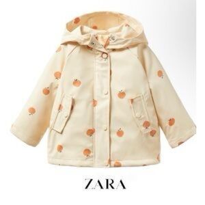 Zara Raincoat Peaches 3-4 years